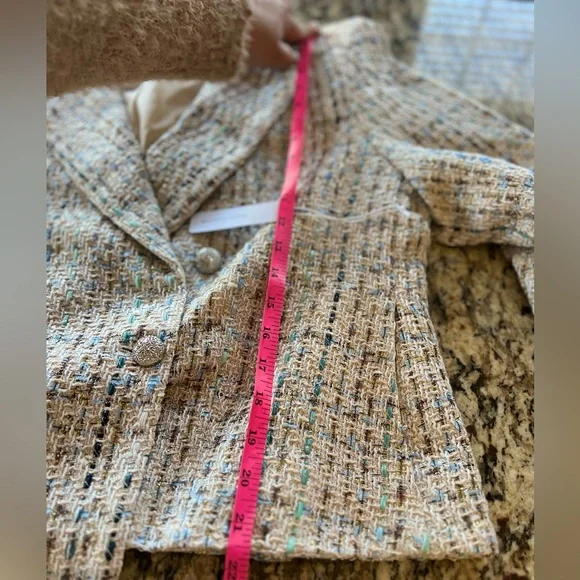 Women’s Six/Fifty - Katy Tweed Textured Blazer - Picture 10 of 15